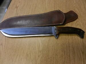 Moorhaus Handmade Knives Large Bowie Knife W/ Sheath 17 3/4