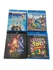 New ListingLot Of 4 Blu-Ray DVD Movies Star Wars Frozen Toy Story 3 Monsters University