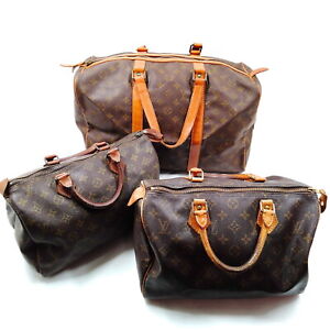 Louis Vuitton LV Hand Bag  Hand Bag Boston Bag 3 set Browns Monogram 2651377