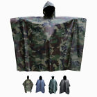 Poncho Outwear Military US-Army Style Rain Coat Water Resistant GREEN Color