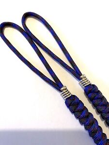 550 Paracord Knife Lanyard 2pk, Snake Knot With Oil Slick Cord and Snake Bead