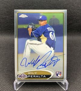 New Listing2012 Topps Chrome Wily Peralta RC Rookie On Card Autograph Auto Brewers Pirates