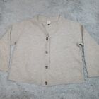 Cabi Womens Sweater Cardigan Gray S Oversized Button Up Lightweight Knit Cozy