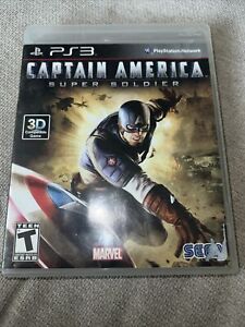 Captain America: Super Soldier Sony PlayStation 3 PS3 (2011) Game Disc And Case