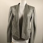 Rebecca Minkoff  Gray Open Front Lamb skin Leather New Never Worn Sz 6  Timeless