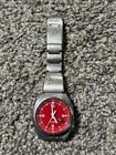 SEIKO 7S26-0120 SKX297 Day/Date AT Men's Watch S-Wave Automatic Red Free Ship!!