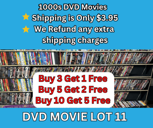 DVD Movies Pick & Choose Lot (11) $2.99 Combined Shipping (FREE DVDS W/PURCHASE)