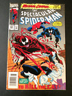 Spectacular Spider-Man # 201 VF+ Maximum Carnage part 5 Newsstand Black Cat