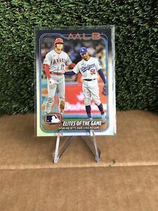2024 Topps Series 1 Elites of the Game Ohtani Betts Rainbow Foil Parallel #138