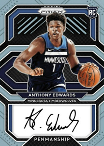 2020 Panini Prizm Rookie Autograph NBA RARE Anthony Edwards RC SIG Digital Card