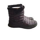 Ryka Suzy Women 8 W Quilted Camo Water Repellant Snow Boots Black Faux Fur Vegan