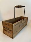Vintage American Cheese Company Wood Box W/Swing Handle Seville, Ohio 2LBS.