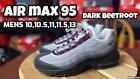 Nike Air Max 95 Black Dark Beetroot DQ9001-001 Men's Sizes BRAND NEW IN BOX