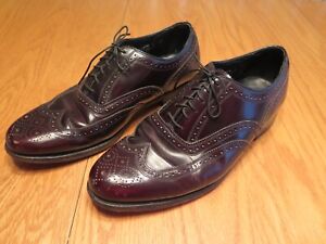 Florsheim Wingtip Burgundy or Dark Brown Leather Dress Shoes 30353 Size 10, 3E