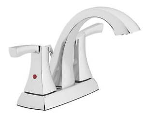 Better Homes & Gardens Chandler Two Handle Bathroom Sink Faucet, Chrome