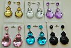 wholesale jewelry lot glass mix shape summer colorful fashion dangle earrings