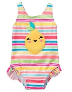 Gymboree Toddler Girl 4T Lemon 1-Piece Swimsuit New with Tags
