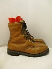 Mens Vintage Brown Soft Moc Toe Lace Up Work Boots Style L468251 Size 12
