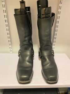 FRYE SIZE 10 1/2 LEATHER HARNESS RIDING MOTORCYCLE BIKER BOOTS