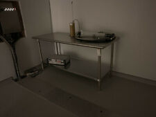 6' 2-Tiered Stainless Steel Lab Bench