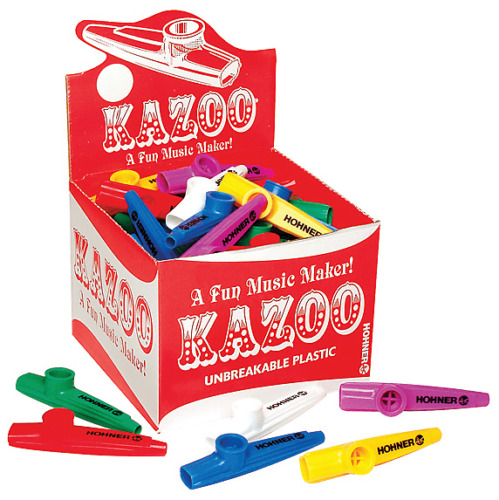 Hohner KC 50 Kazoo of Assorted Colors Box of 50