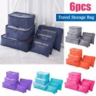 6Pcs/Set Travel Storage Bag for Clothes Luggage Packing Cube Organizer Suitcase