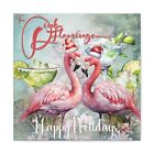 The Pink Flamingo Holiday Canvas Gallery Wrap