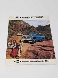 Vintage 1973 Chevrolet Trucks Blazer Sales Brochure