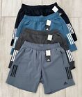 NWT Adidas Men's Dri-Fit 3 Stripe Training Shorts Ash, Black, Dark Gray S - XXL