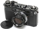 Nippon Kogaku Nikon S2 black paint with matching 1.4/5cm Nikkor-SC original v