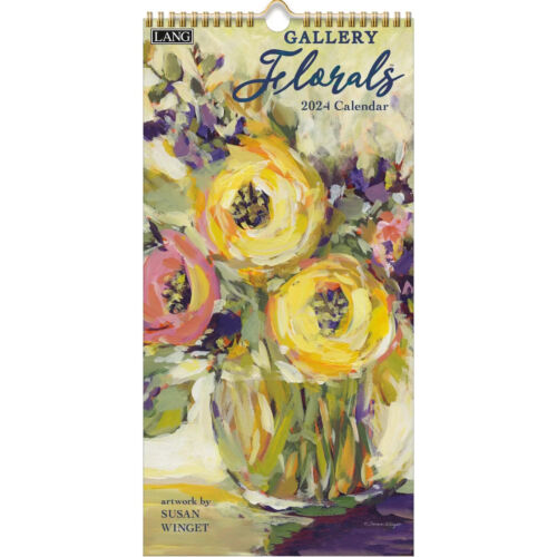 Lang Gallery Florals 2024 Vertical Wall Calendar w