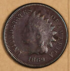 1869 Indian Head Cent.  Strong 