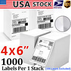 100-10000 4x6 Fanfold Direct Thermal Shipping Labels for Zebra & Rollo Printers