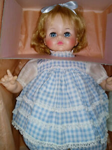 Madame Alexander Pussy Cat Doll In Box Working Cryer Crier Blonde Blue Gingham