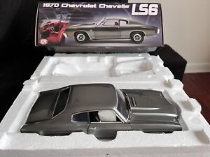 1/18 ACME 1970 CHEVROLET CHEVELLE LS6 SHADOW GRAY WITHOUT STRIPE NEW IN BOX