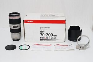 Canon EF 70-200mm f/2.8 L IS II USM Lens SUPER SHARP EOS DIGITAL + BONUS HOYA UV