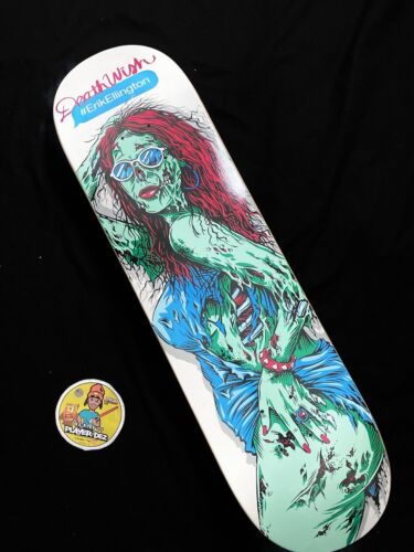 RARE Erik Ellington Deathwish Hot Zombie Girl Creature Chick Skateboard Deck