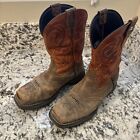 Cody James Boots Mens 10.5 EE Brown Leather Waterproof Cowboy Work Boot MLBP-3-A