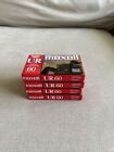 New ListingMaxell UR 60 Minutes Blank Audio Cassette Tapes Normal Bias NEW SEALED Lot of 4