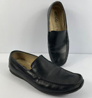 ECCO Mens Size 12 US EUR 46 Leather Slip On Loafers Black Casual Dress Shoes
