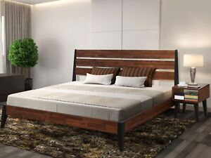Emery King / Queen Size Bed Frame with Headboard and Nightstand