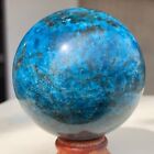 580g Natural Blue Apatite Quartz Crystal Sphere Mineral Specimen Healing R142