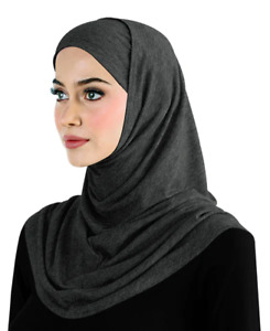 2 piece cotton Hijab JUNIOR SIZE  pull on Hijab Muslim Women Al- Amira scarf