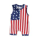 Infant Newborn Baby Boy Girl Clothes 12-18 Months Fourth of July American Flag