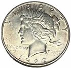 1927-SlD Denver Mint Silver Peace Dollar From Old Collection Choice AU+