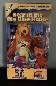 Bear in the Big Blue House - Fun With Friends (VHS, 1998, Slip Sleeve Case...