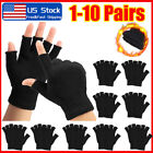 1-10X Half Finger Gloves Winter Warm Knitted Fingerless Gloves for Men Women US