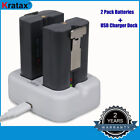 2 Pack Rechargeable Battery Pack &Charging Station for Ring Video Doorbell 2 3 4