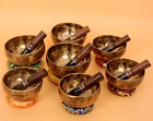 Special Tune Singing Bowl Set of 7-Full Moon chakra set of seven-Tibetan Set