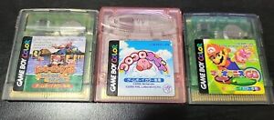 Gameboy Color Japan Lot Kirby Tilt Tumble Mario Tennis Donkey Kong US Seller